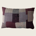 Chocolate Ombre Patch Pillow