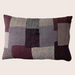 Chocolate Ombre Patch Pillow