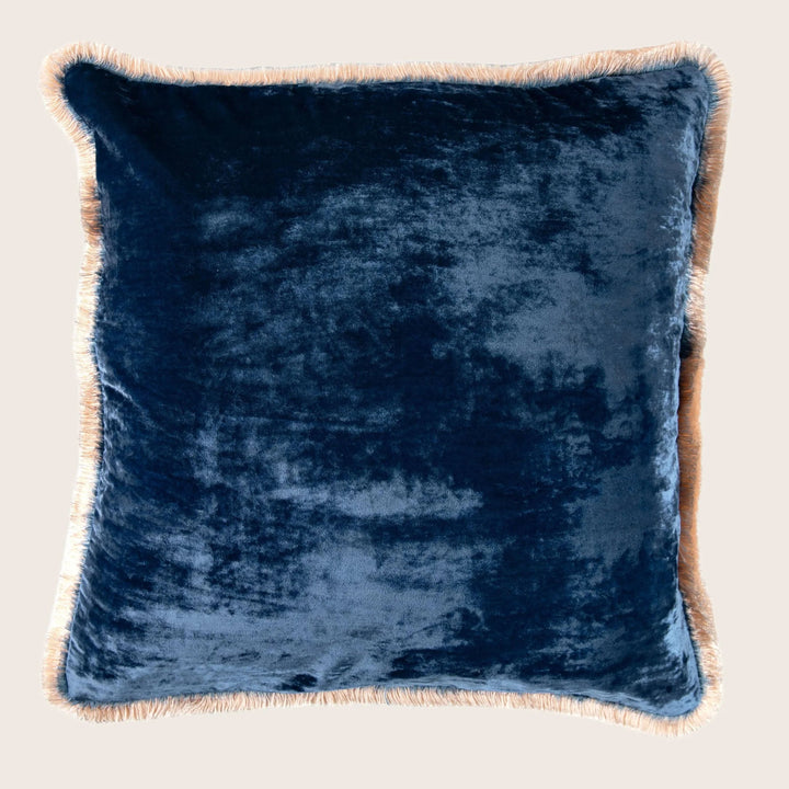 Silk Velvet Fringe Pillow