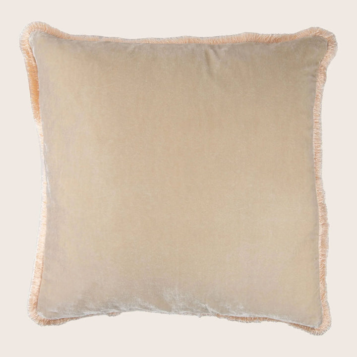 Silk Velvet Fringe Pillow