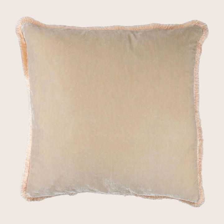Silk Velvet Fringe Pillow