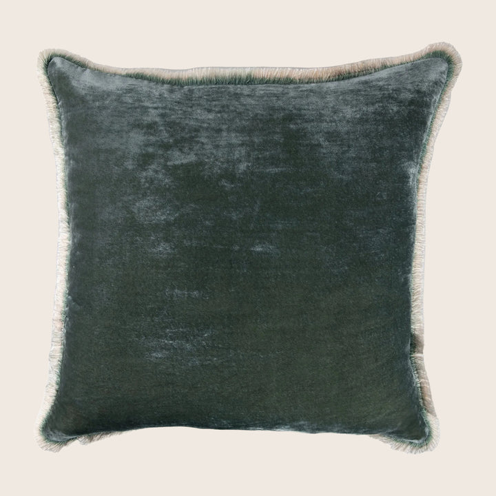 Silk Velvet Fringe Pillow