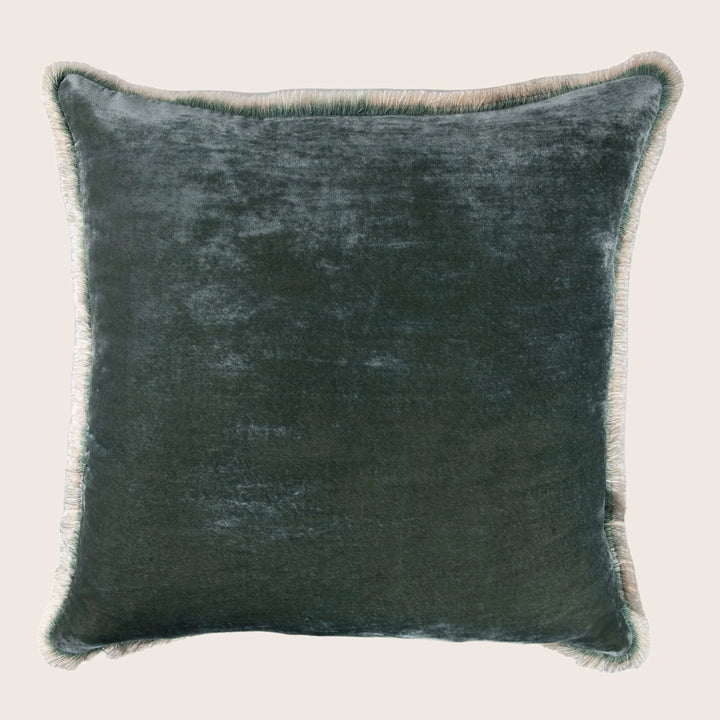 Silk Velvet Fringe Pillow
