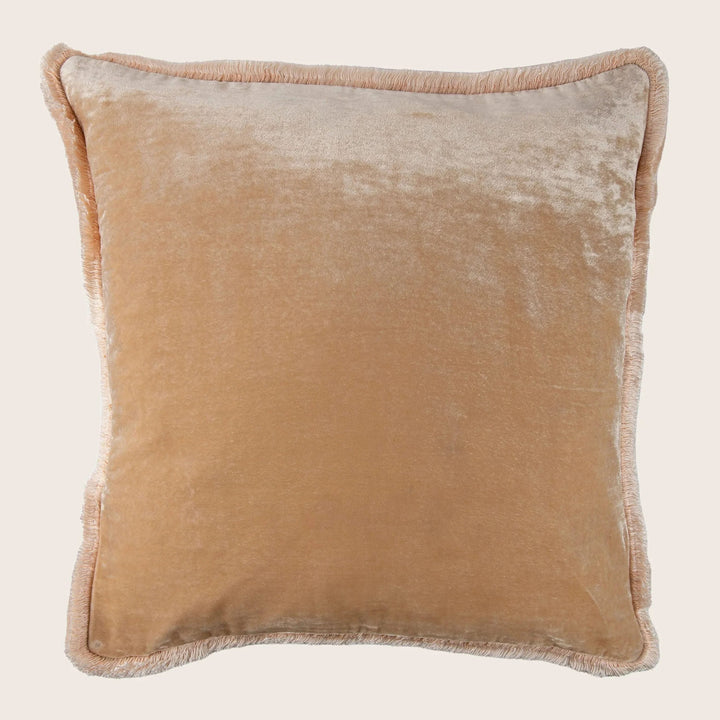Silk Velvet Fringe Pillow