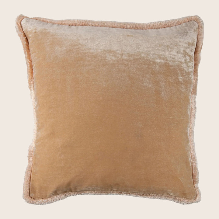 Silk Velvet Fringe Pillow