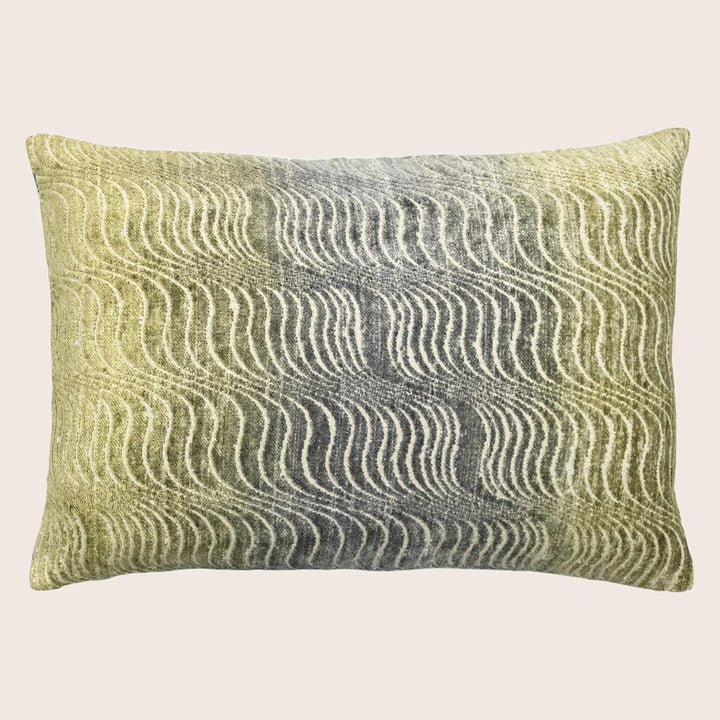 Torsion Woven Jacquard Lumbar Pillow Cactus