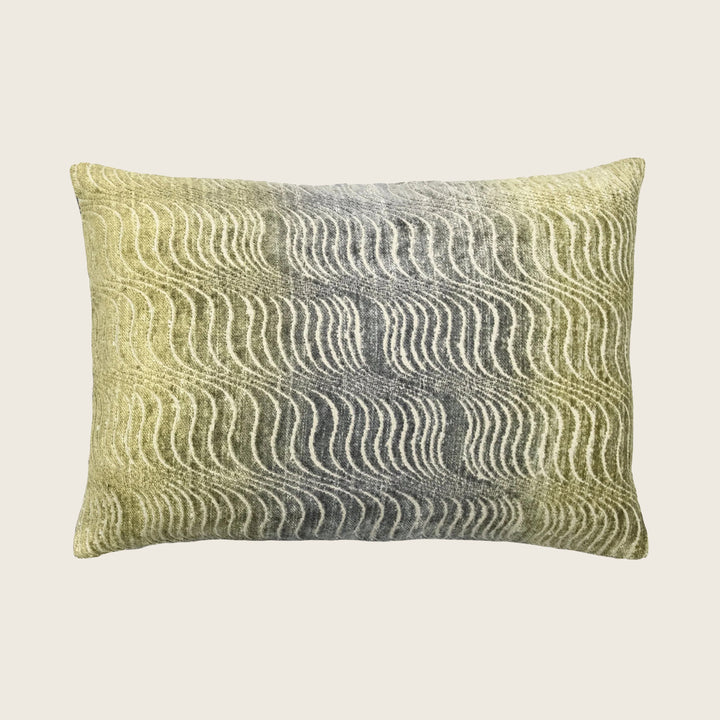 Torsion Woven Jacquard Lumbar Pillow Cactus