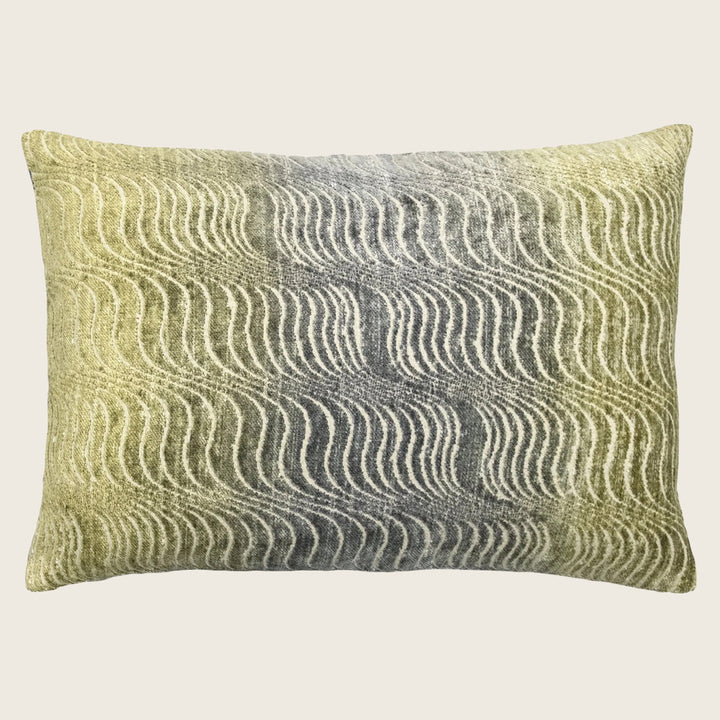 Torsion Woven Jacquard Lumbar Pillow Cactus