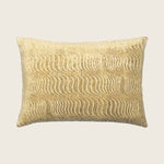 Torsion Woven Jacquard Lumbar Pillow Gold