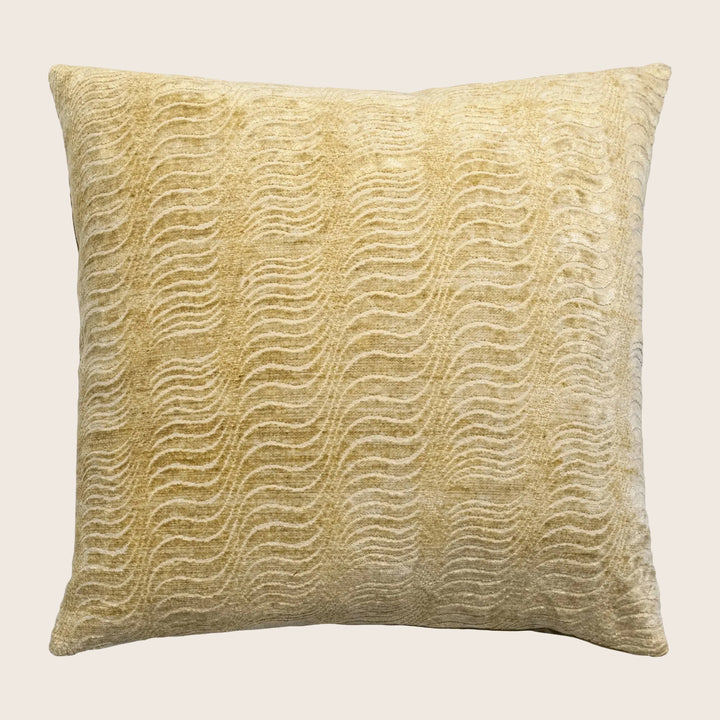 Torsion Woven Jacquard Pillow Gold