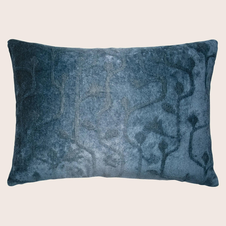 Rousseau Woven Jacquard Lumbar Pillow Storm