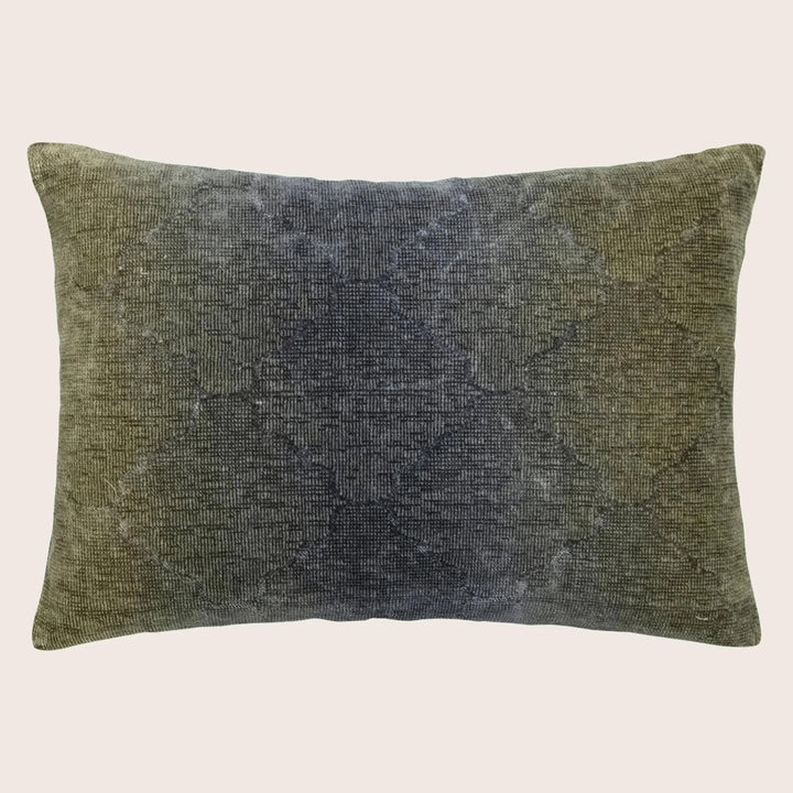 Medallion Woven Jacquard Lumbar Pillow Cactus