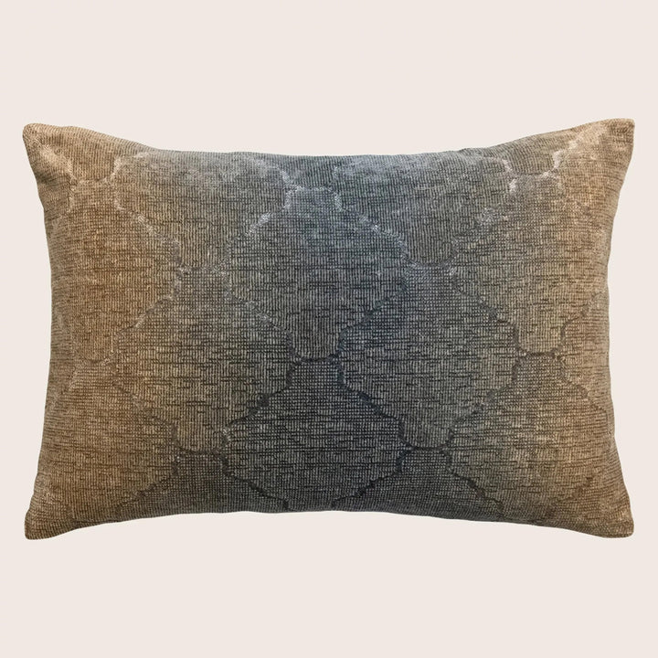 Medallion Woven Jacquard Lumbar Pillow Maize