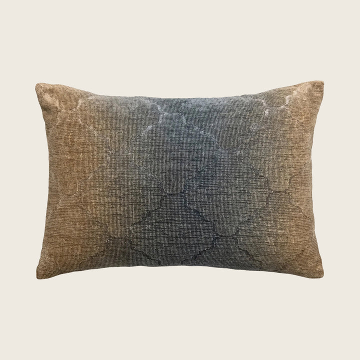 Medallion Woven Jacquard Lumbar Pillow Maize