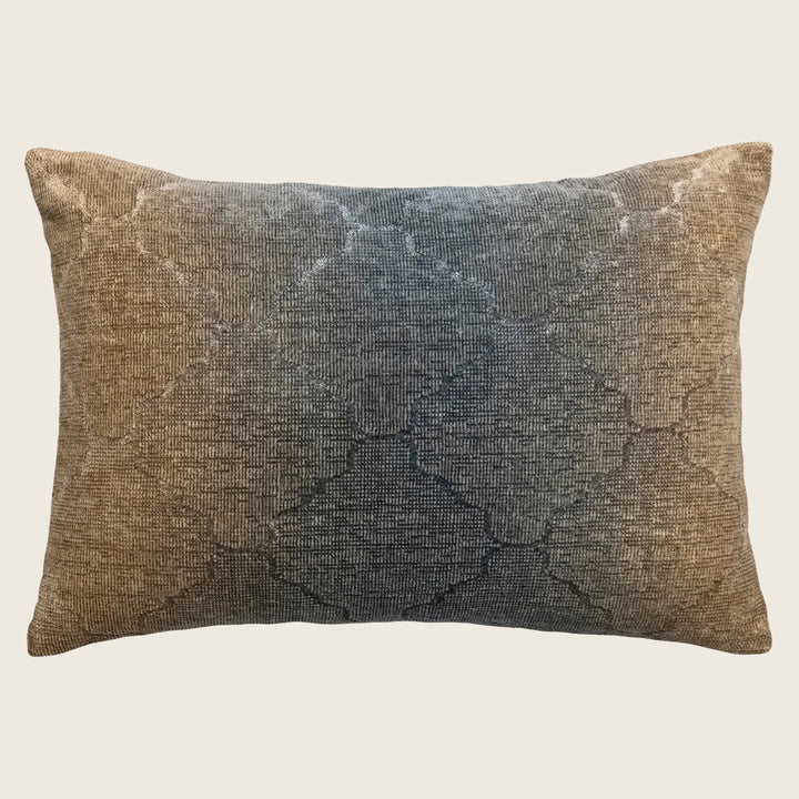 Medallion Woven Jacquard Lumbar Pillow Maize