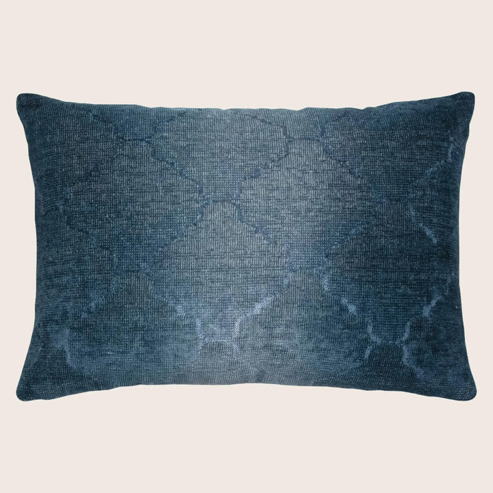 Medallion Woven Jacquard Lumbar Pillow Storm