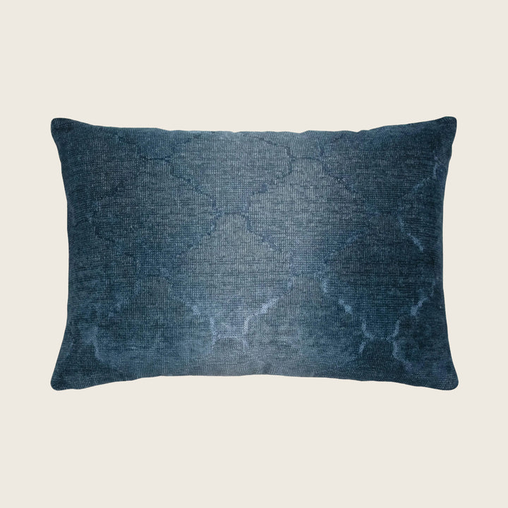 Medallion Woven Jacquard Lumbar Pillow Storm