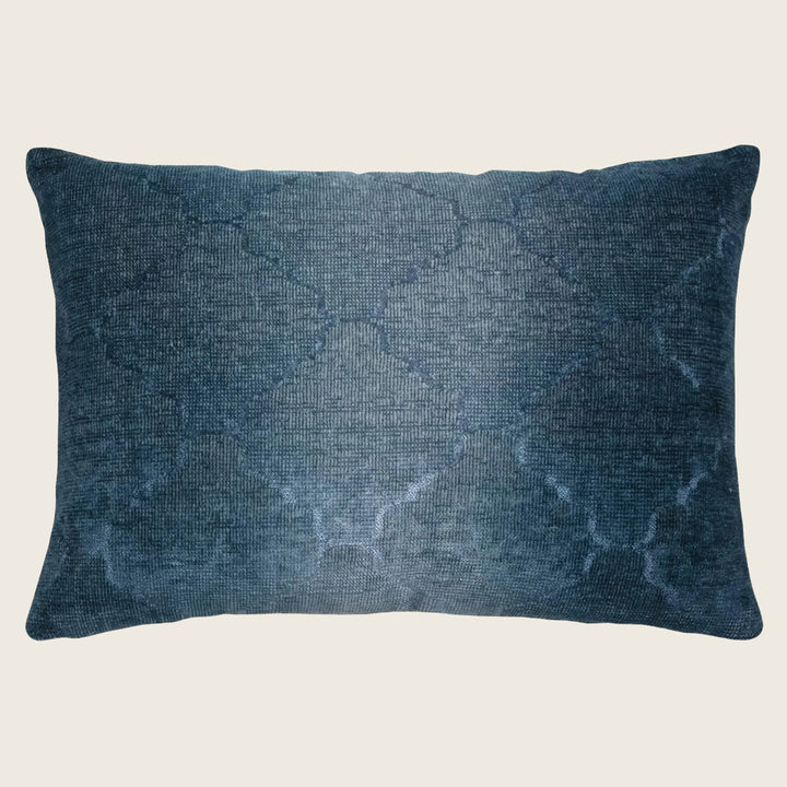 Medallion Woven Jacquard Lumbar Pillow Storm