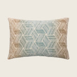 Entwined Woven Jacquard Lumbar Pillow Agave