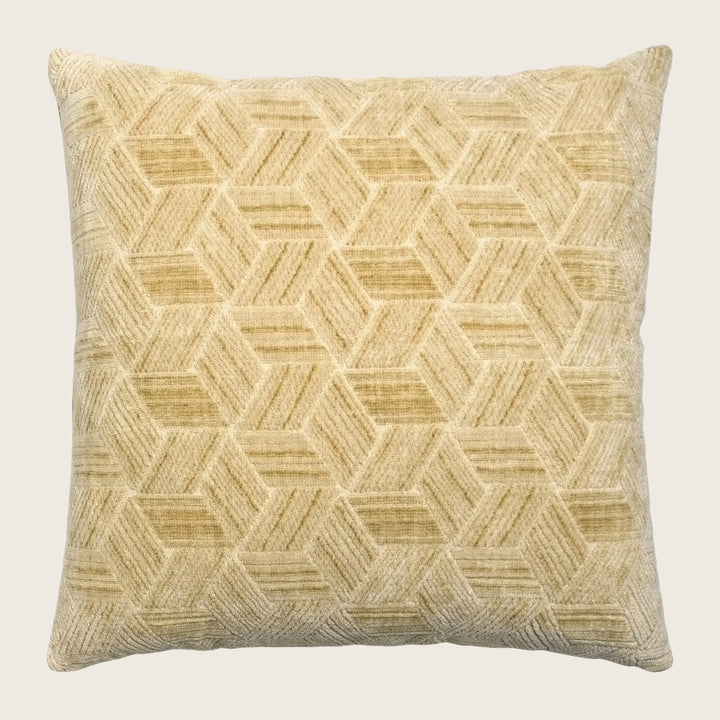 Entwined Woven Jacquard Pillow Gold