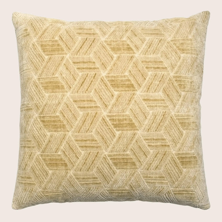 Entwined Woven Jacquard Pillow Gold