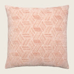 Entwined Woven Jacquard Pillow Peach
