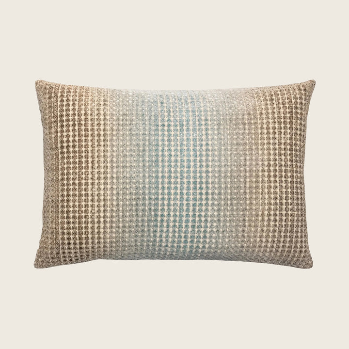 Morpho Woven Jacquard Lumbar Pillow Agave