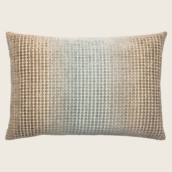 Morpho Woven Jacquard Lumbar Pillow Agave