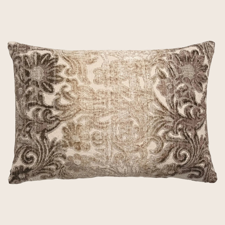 Prospect Park Woven Jacquard Lumbar Pillow Sable