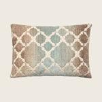 Trellis Woven Jacquard Lumbar Pillow Agave