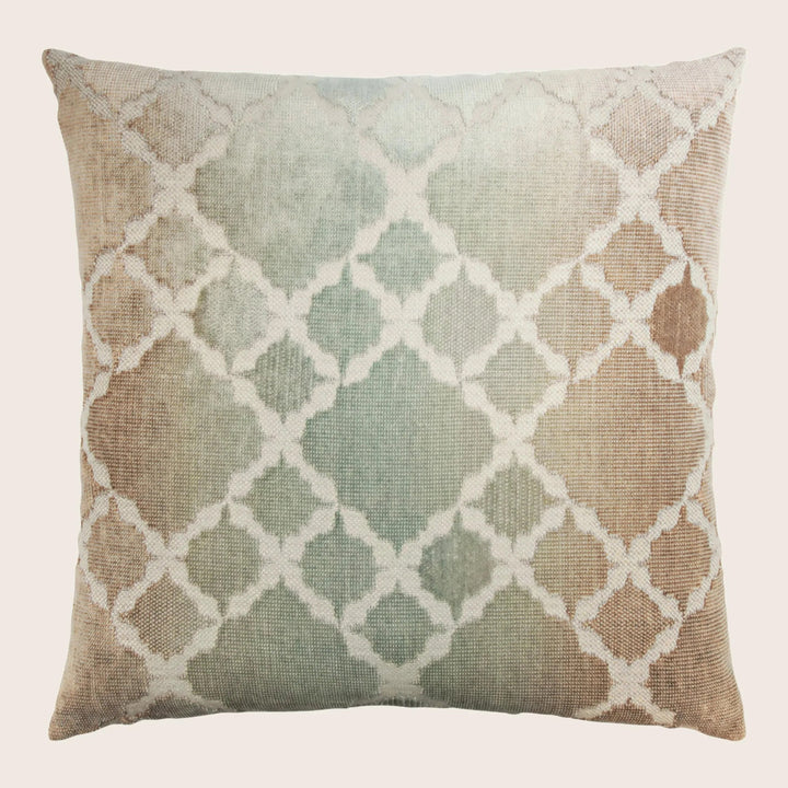 Trellis Woven Jacquard Pillow Agave