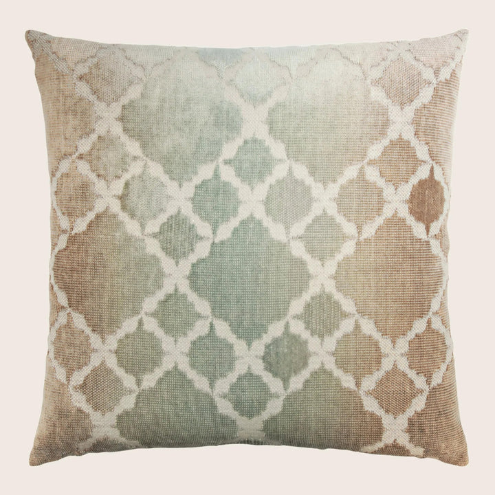 Trellis Woven Jacquard Pillow Agave