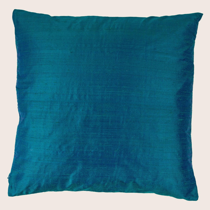 Dupioni Teal Pillow