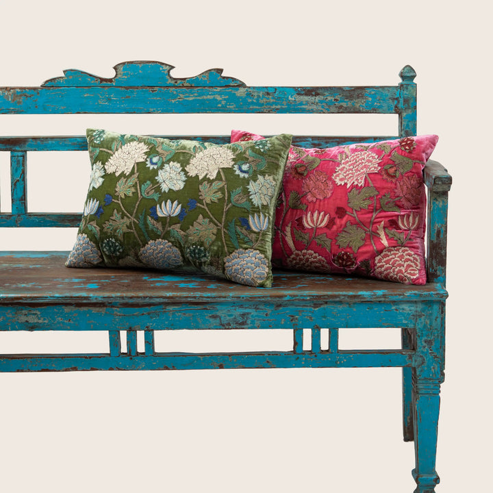 Milva Silk Velvet Lumbar Pillow