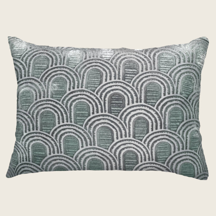 Endless Velvet Lumbar Pillow Jade