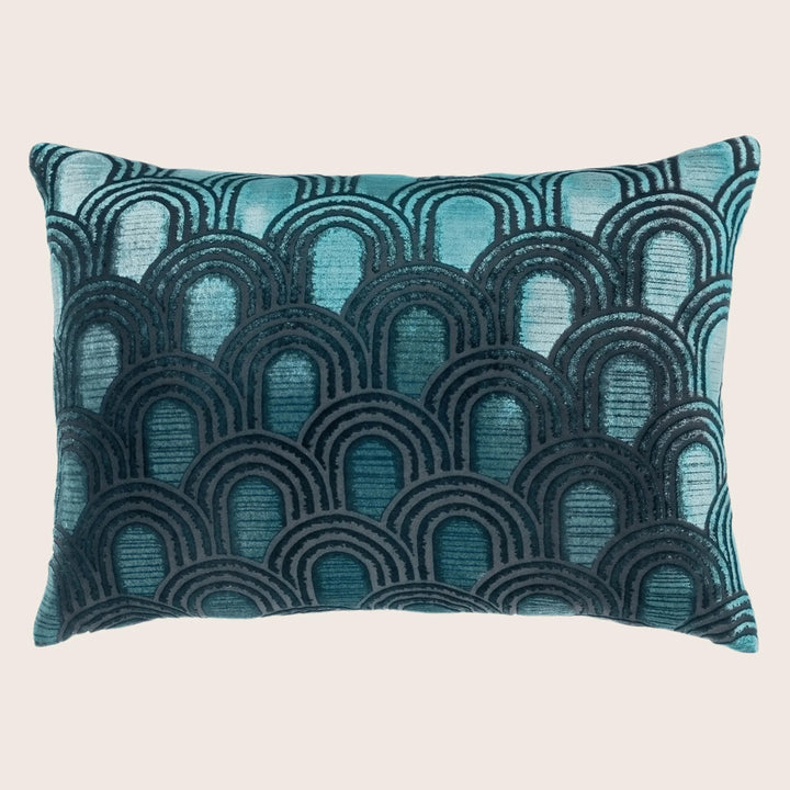 Endless Velvet Lumbar Pillow Pacific