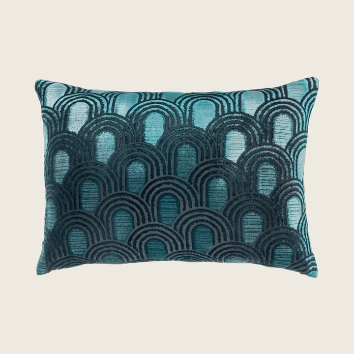 Endless Velvet Lumbar Pillow Pacific