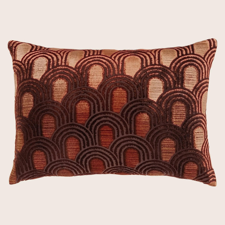 Endless Velvet Lumbar Pillow Paprika