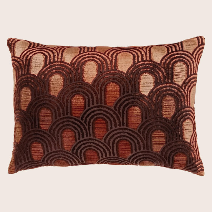 Endless Velvet Lumbar Pillow Paprika