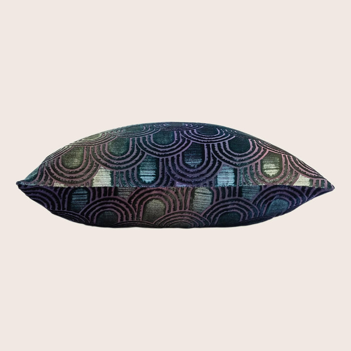 Endless Velvet Pillow Peacock