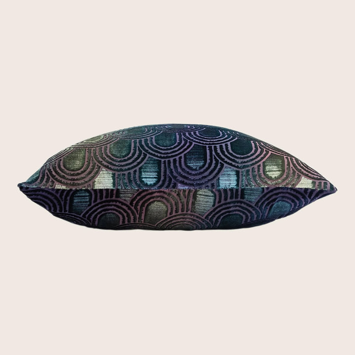 Endless Velvet Pillow Peacock