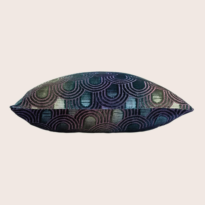 Endless Velvet Pillow Peacock