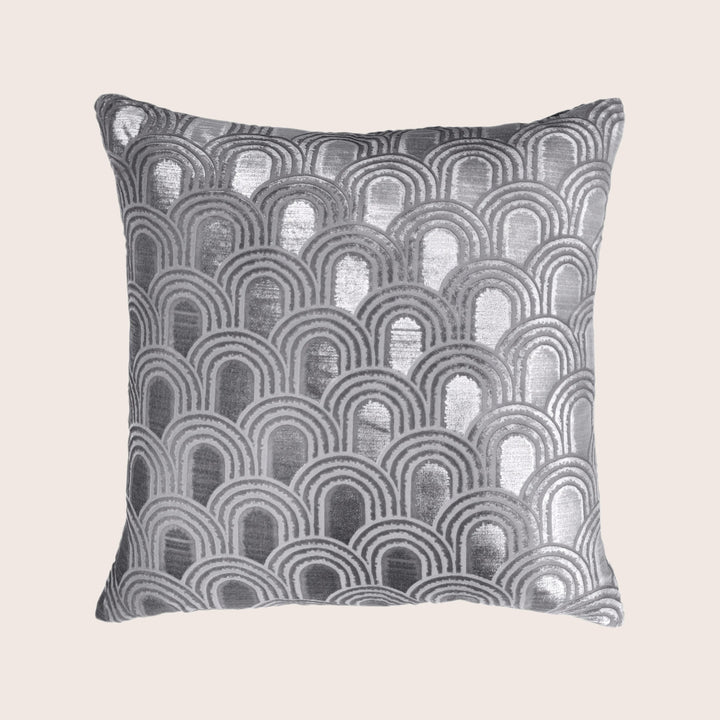 Endless Velvet Pillow Silver
