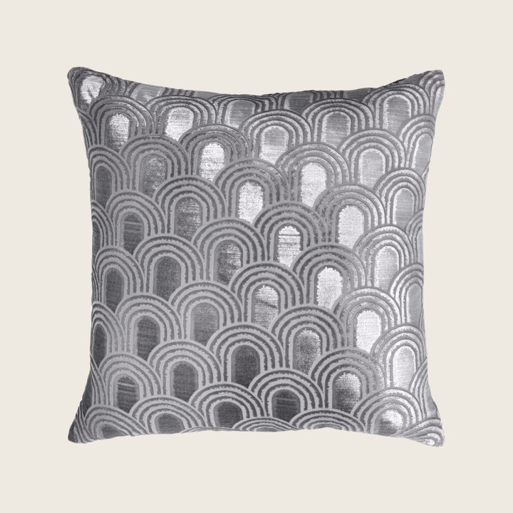 Endless Velvet Pillow Silver