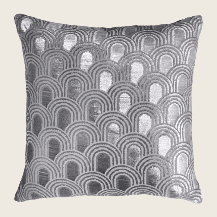 Endless Velvet Pillow Silver