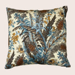 Vintage Feather Floral Pillow
