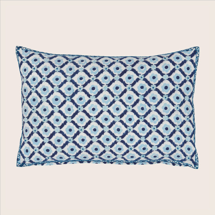 Kripa Light Indigo Lumbar Pillow