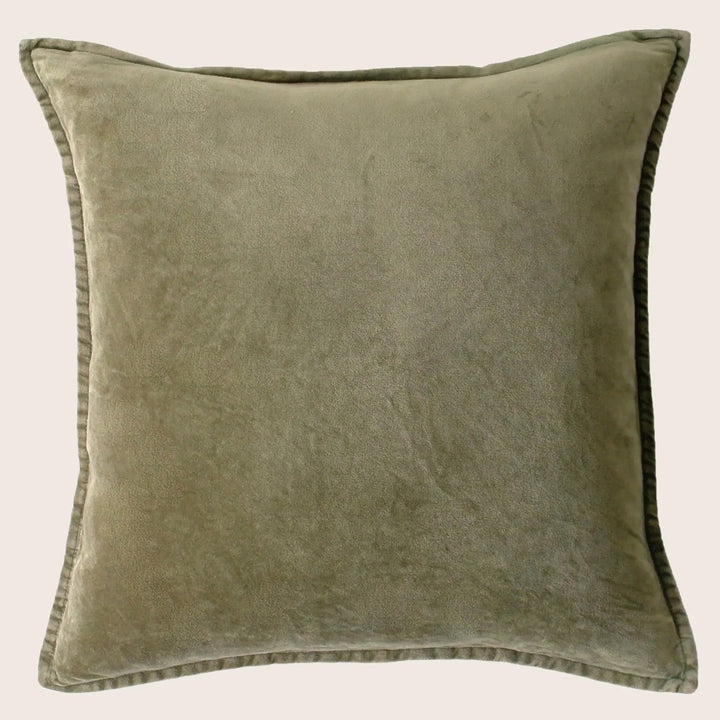 Pip Washed Velvet Ash Pillow