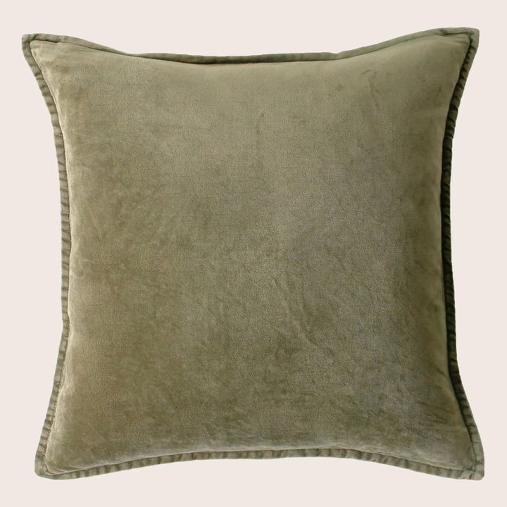 Pip Washed Velvet Ash Pillow