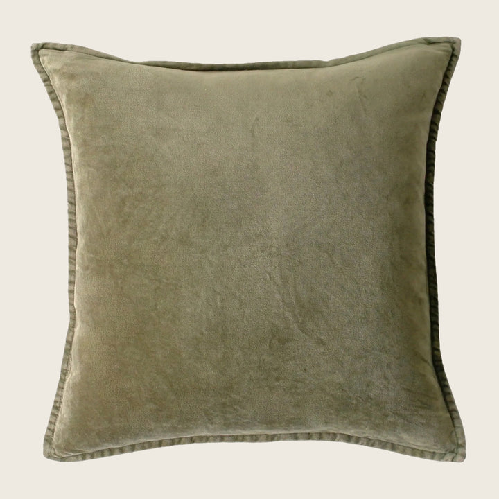 Pip Washed Velvet Ash Pillow